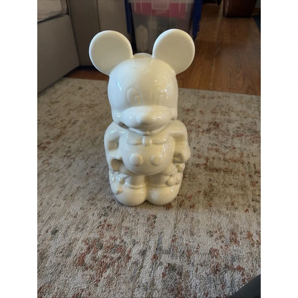 Vintage 1940's Mickey Mouse & Minnie Mouse Walt Disney Turnabout Cookie Jar